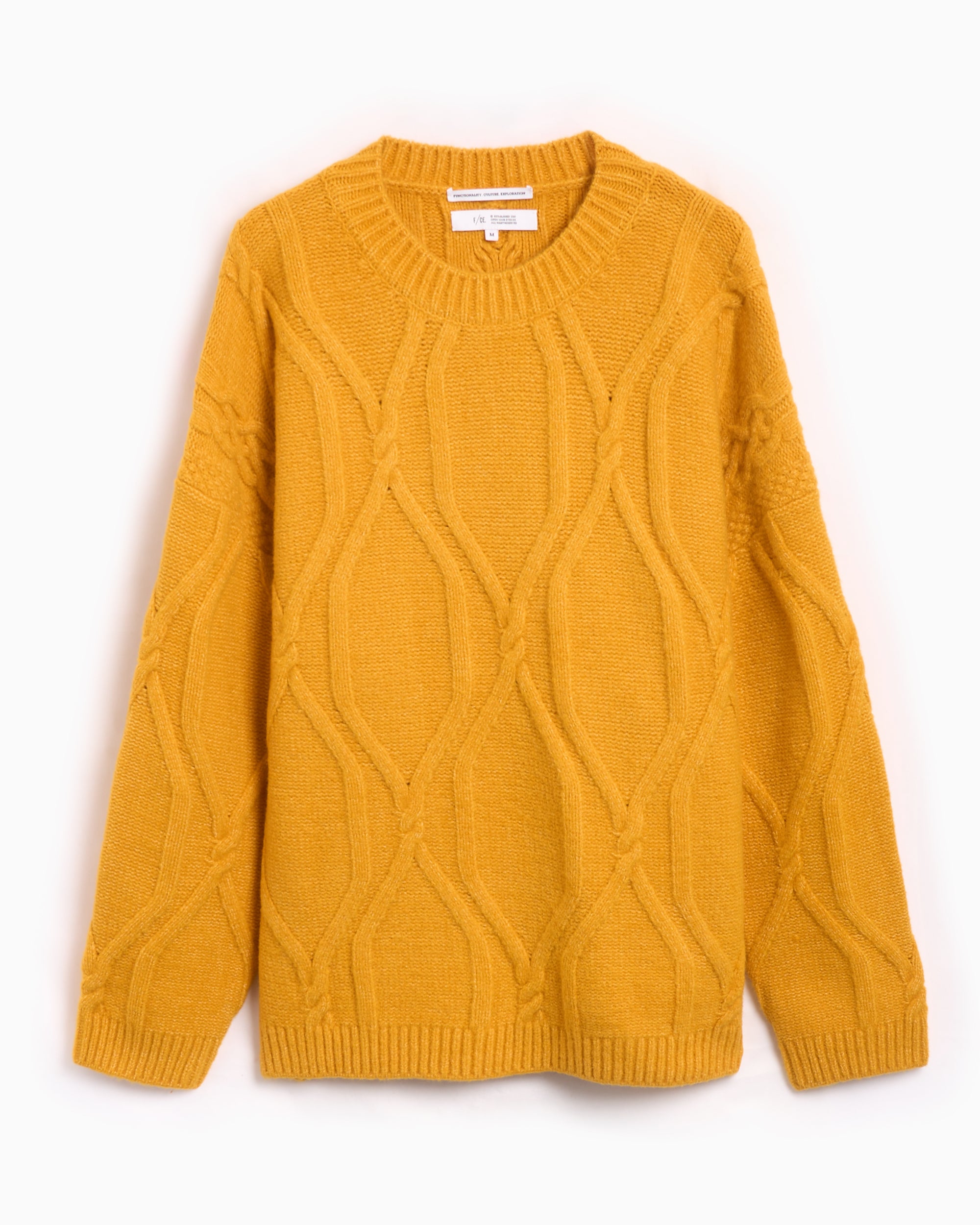 Sweaters F/CE.® F/CE. Cabstrech Men's Knit Sweater Relaxed Men's Sweater - FST11242U0002-Yellow