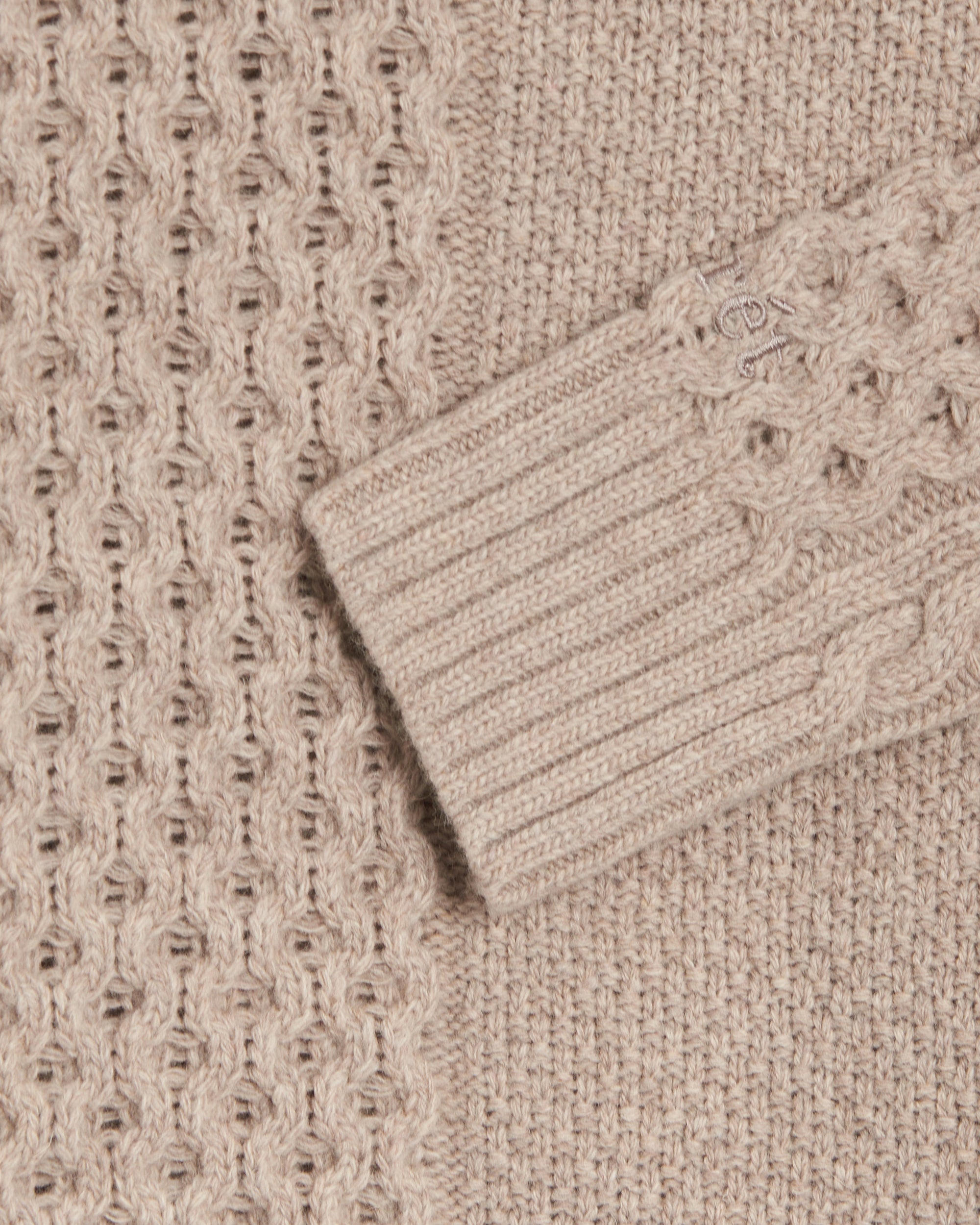 Sweaters Forét Hybrid Men's Cable Knit Sweater Men's Sweater - F4099-KHAKI