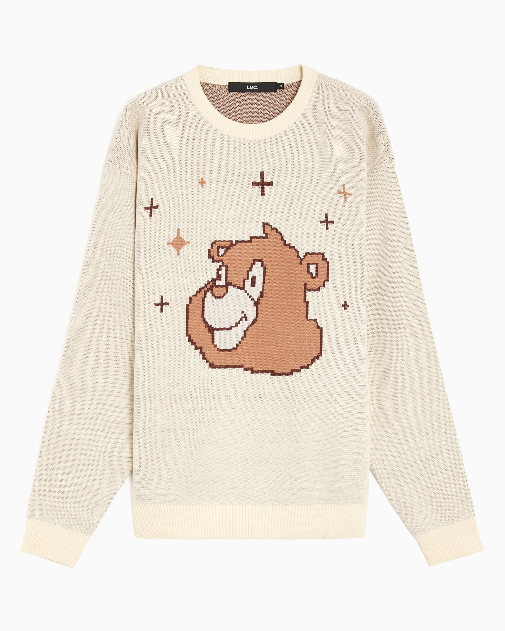 Sweaters LMC Bear Men's Knit Sweater Men's Sweater - LM23FKN106CRM