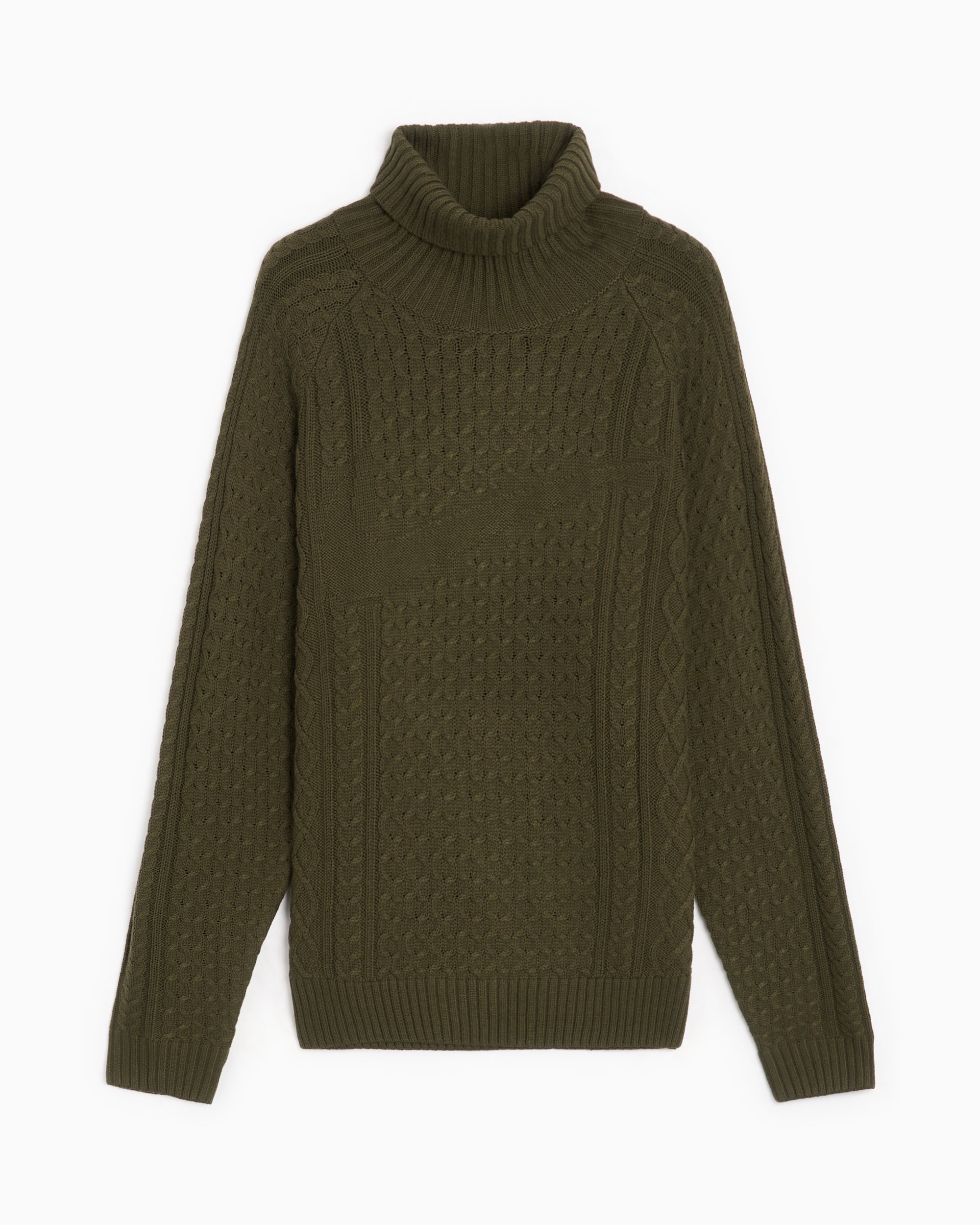 Sweaters Nike Life Men's Turtleneck Cable Knit Sweater Men's Sweater - FB7770-325