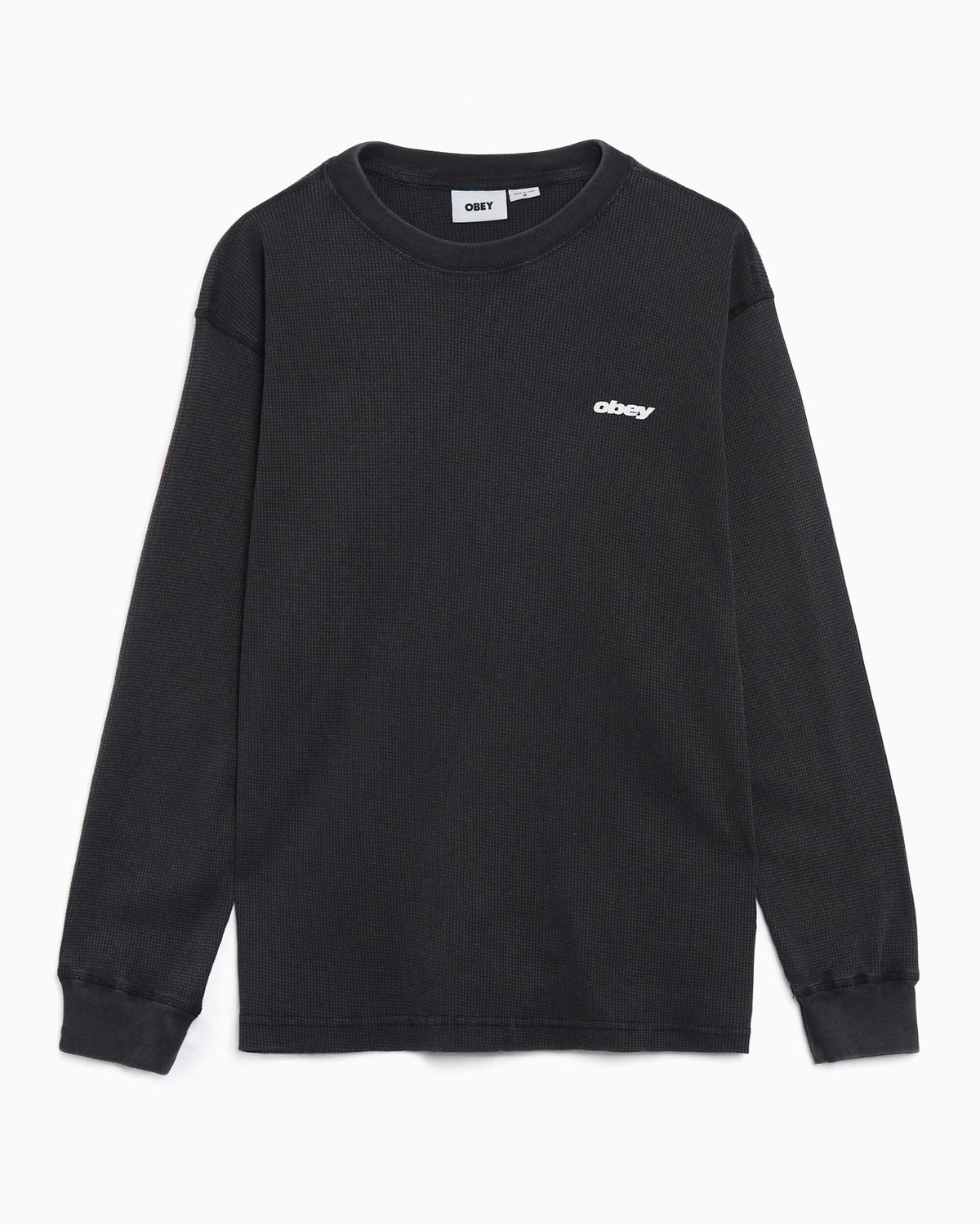 Sweaters OBEY Clothing League Thermal Logo Relaxed Men's Sweater - 131030147-DUBL