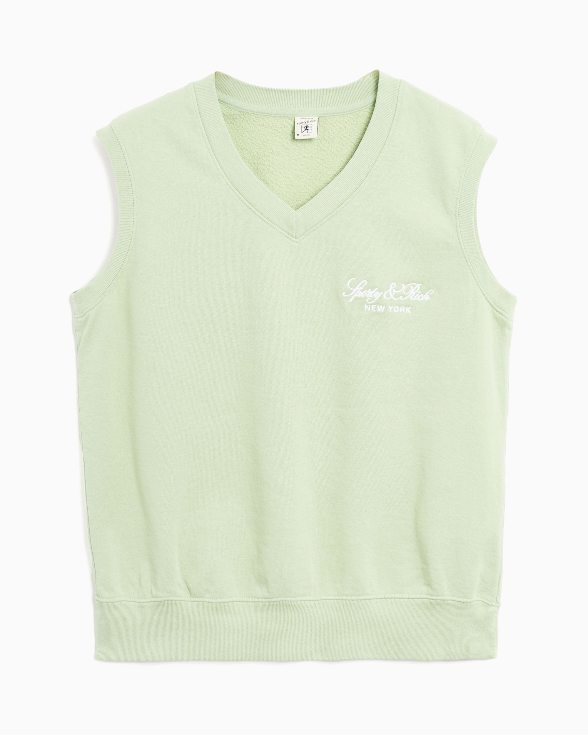 Sweaters Sporty & Rich Vendome Embroidered Unisex V-Neck Vest Unisex Sweater - WS044S412VS