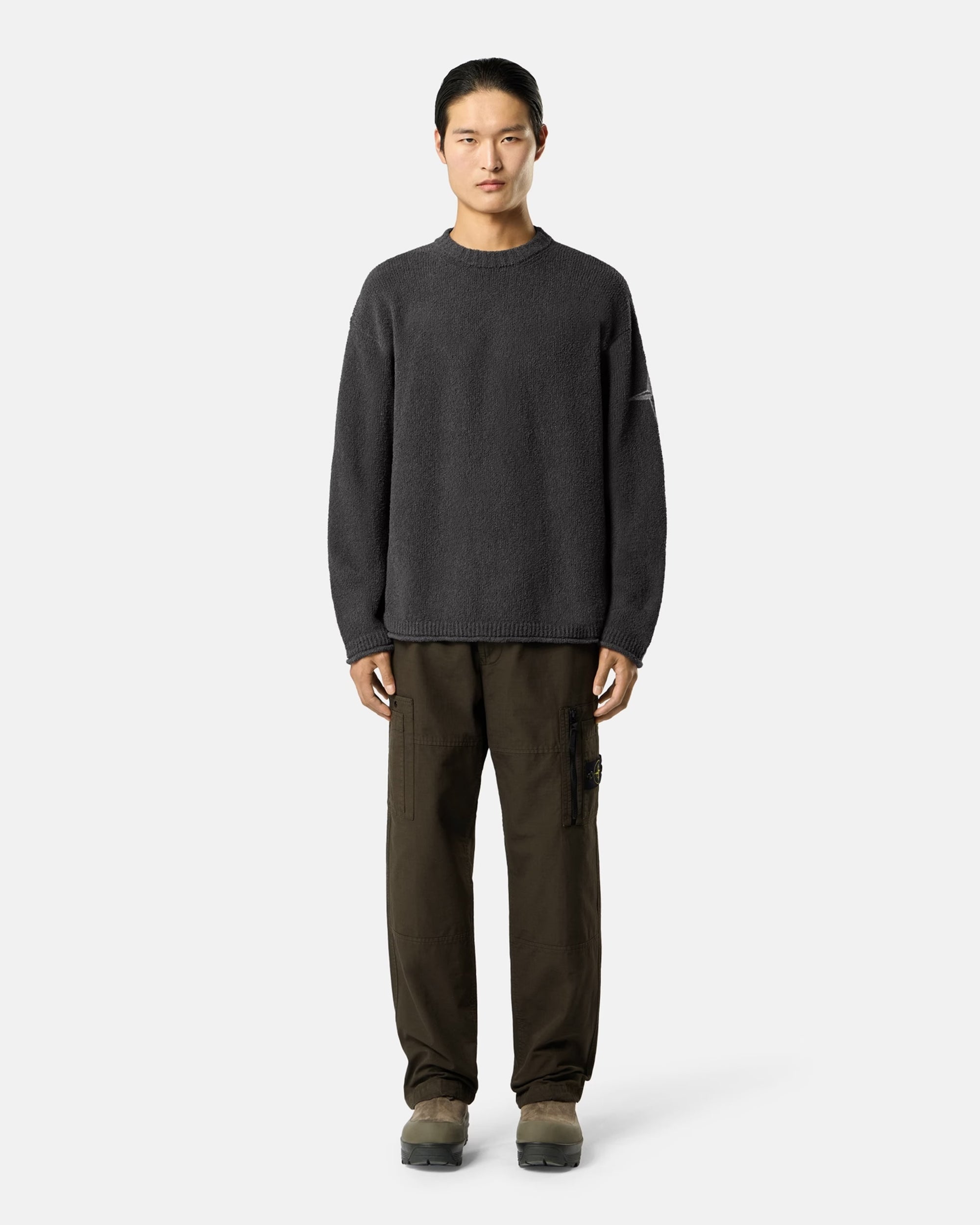 Sweaters Stone Island Embroidered Relaxed Men's Sweater - L2S155100002-V0029