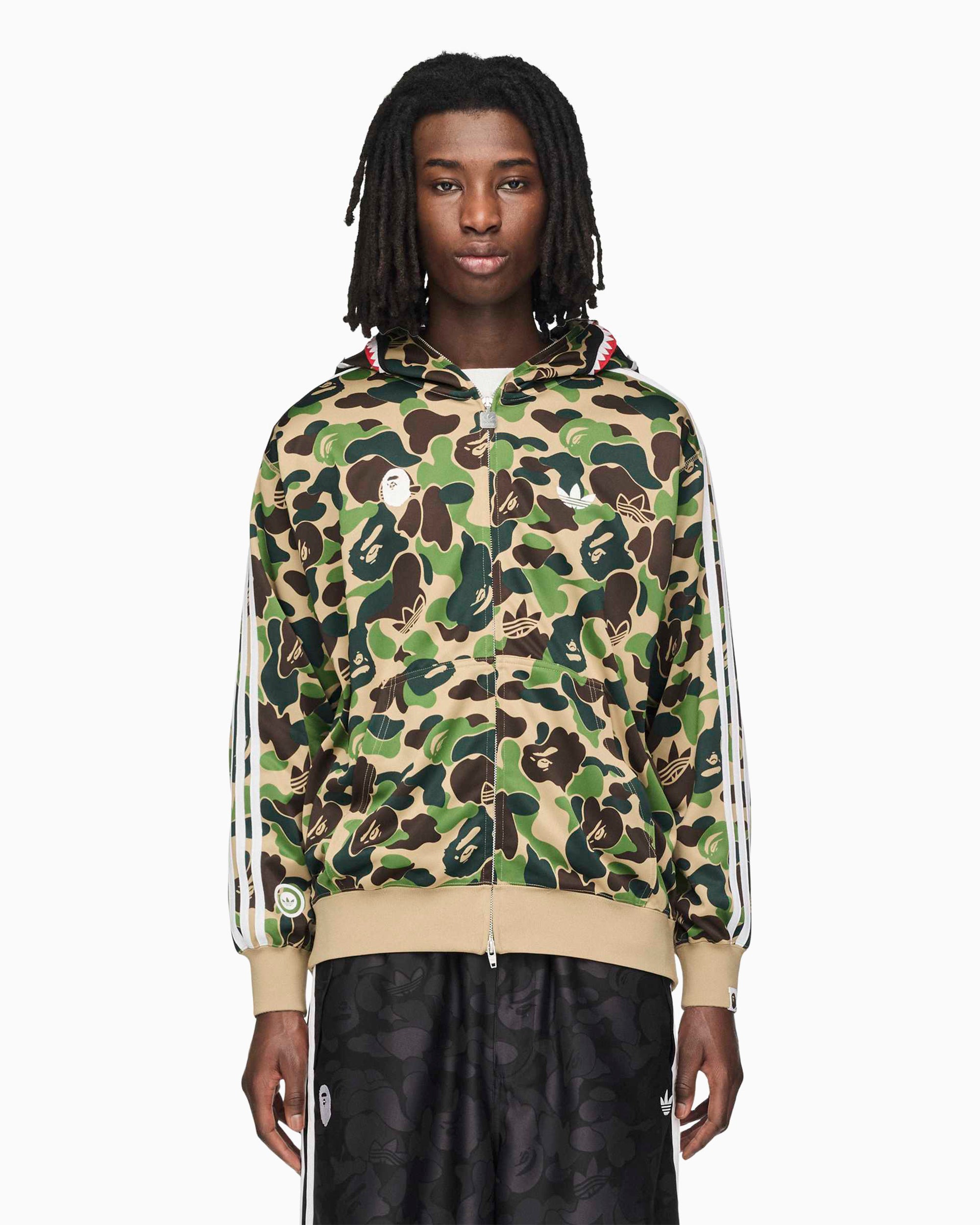 Sweatshirts adidas Originals x BAPE Shark Graphic Relaxed Men's Zip-Up Sweatshirt - KF4916