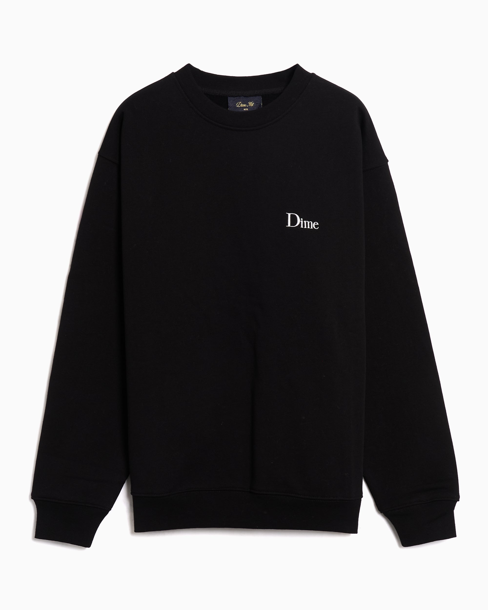 Sweatshirts Dime MTL Classic Logo Relaxed Men's Sweatshirt - DIMESP2538BLK