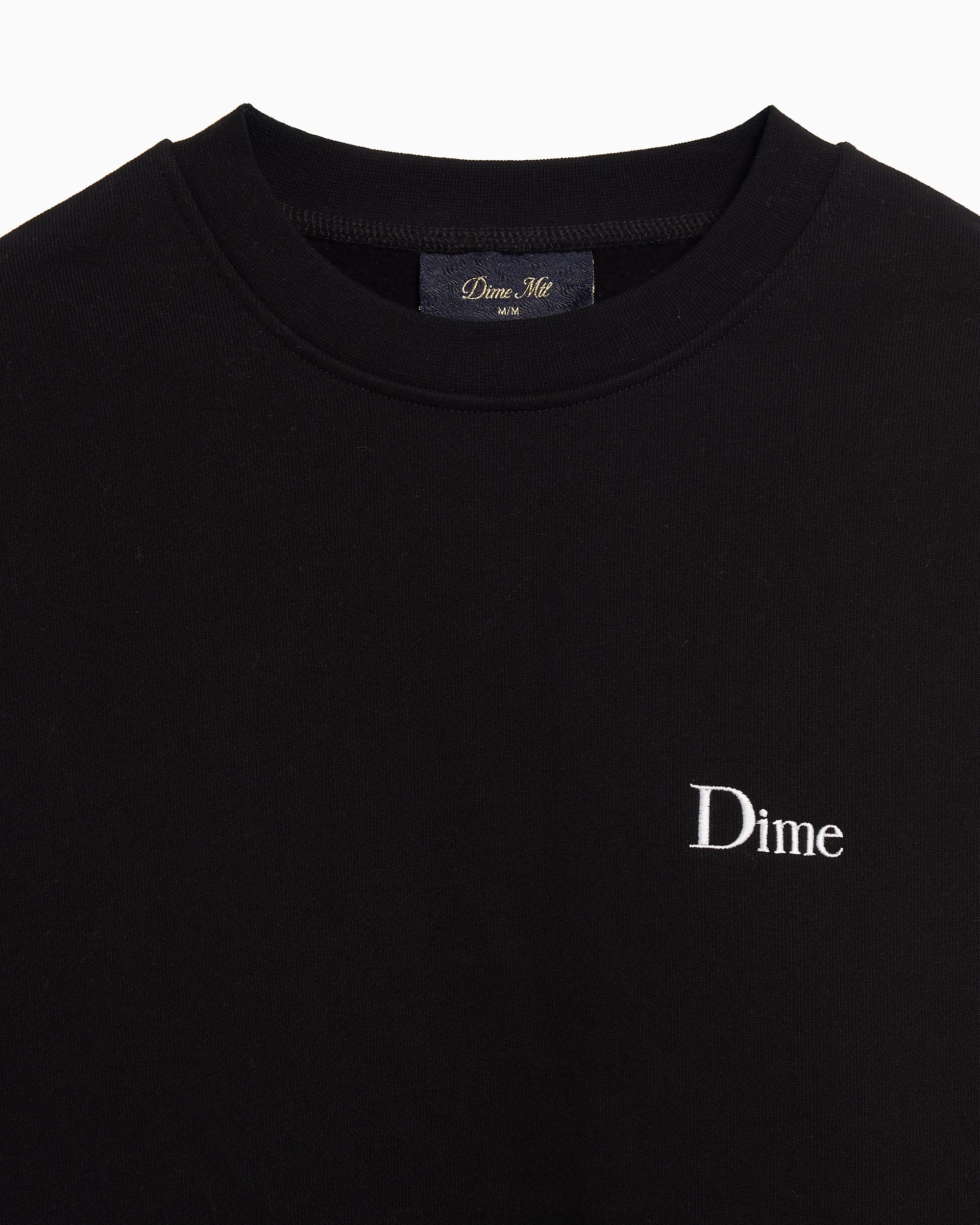 Sweatshirts Dime MTL Classic Logo Relaxed Men's Sweatshirt - DIMESP2538BLK