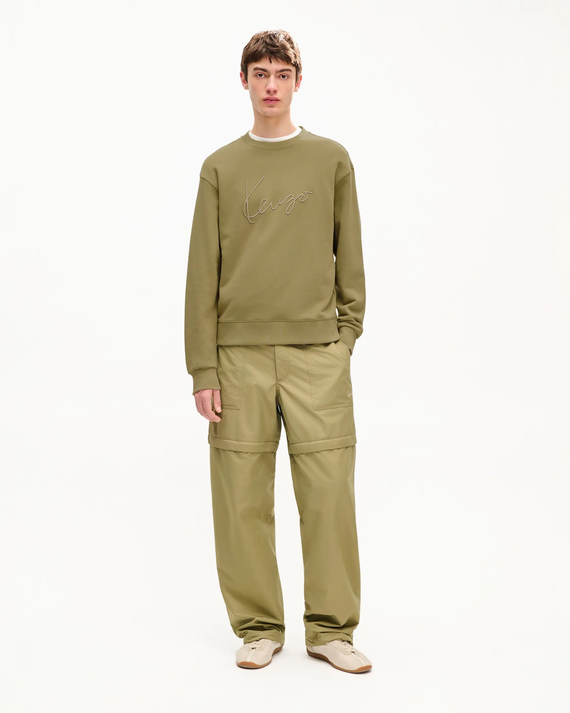 Sweatshirts Kenzo Signature Embroidered Men's Sweatshirt - FG65SW2704MJ-50
