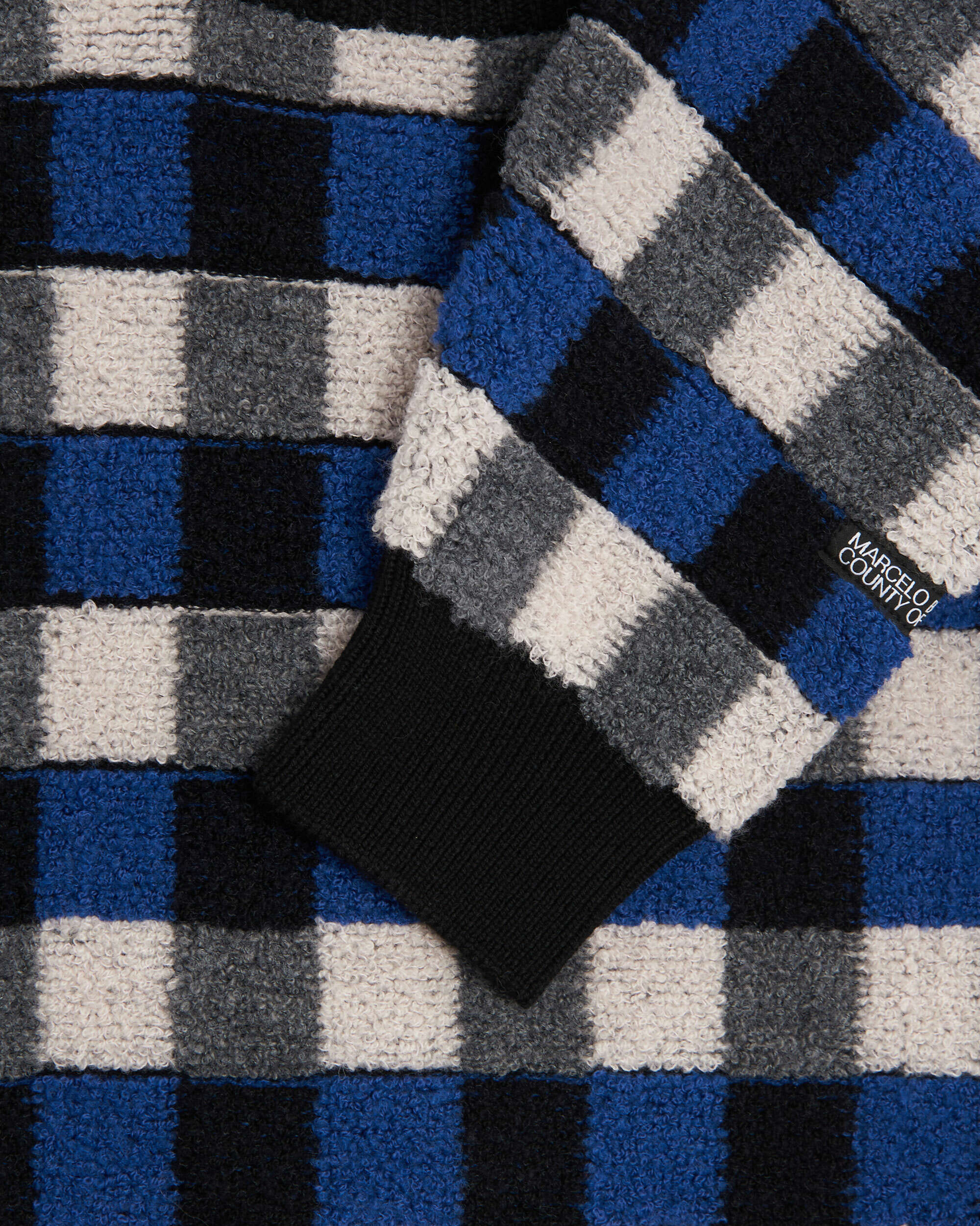 Sweatshirts Marcelo Burlon Checkerboard Kinit Basic Men's Sweatshirt Men's Sweatshirt - CMHE034F21KNI0024906