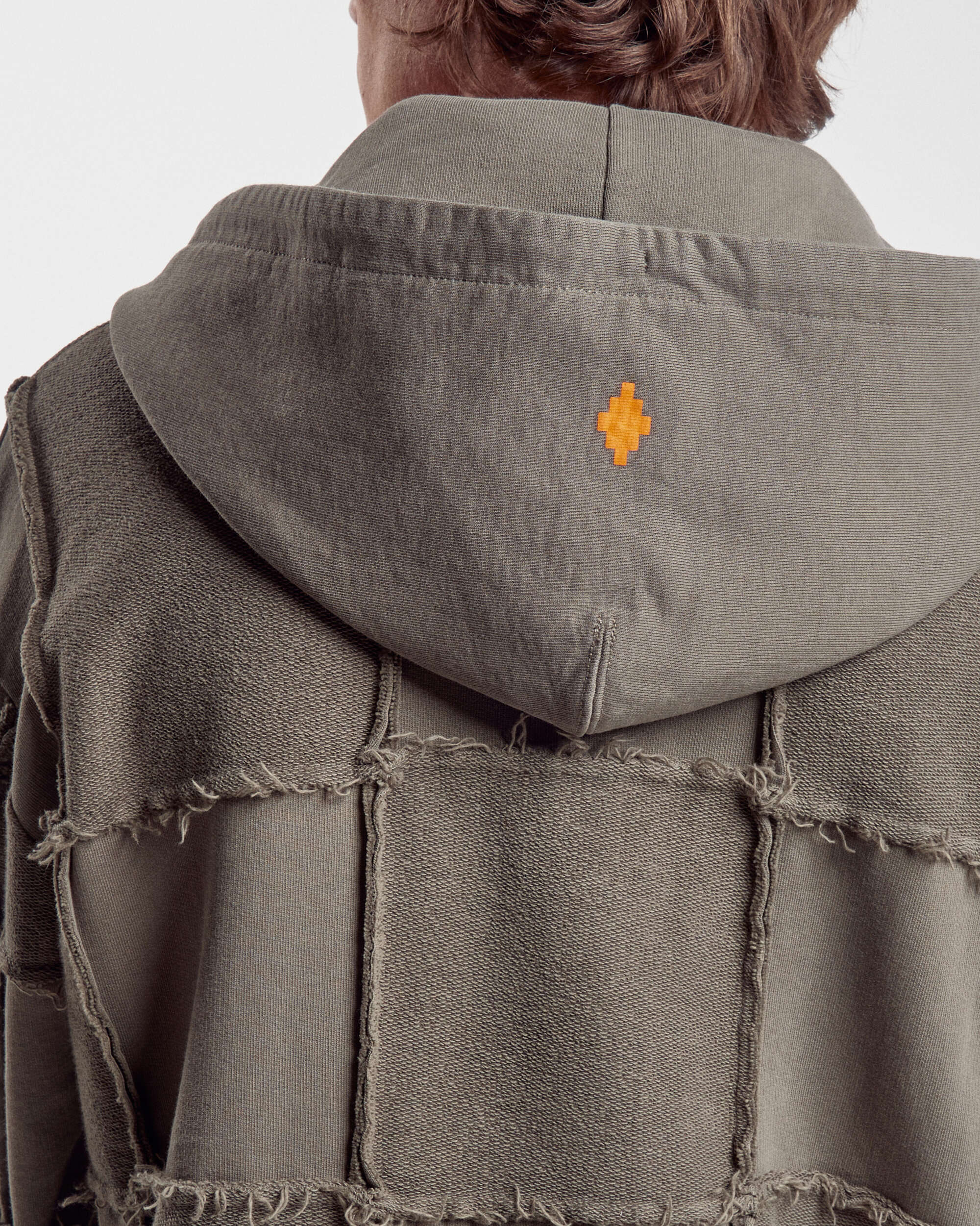 Sweatshirts Marcelo Burlon Logo Check Over Full Zip Men's Hoodie Men's Hoodie - CMBE015F21FLE0015620