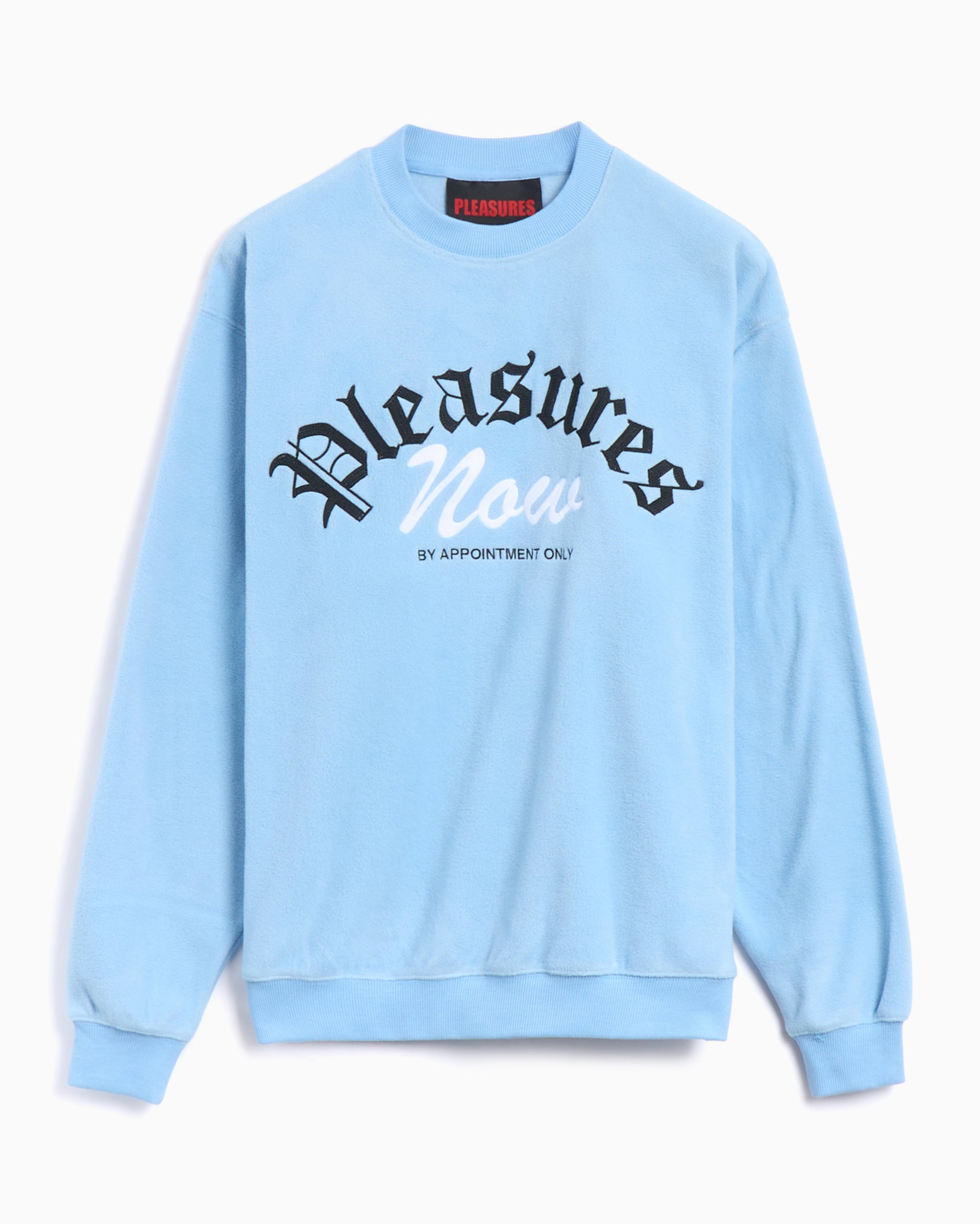 Sweatshirts Pleasures Appointment Fleece Men's Crewneck Sweatshirt Men's Sweatshirt - P24W019-SLATE