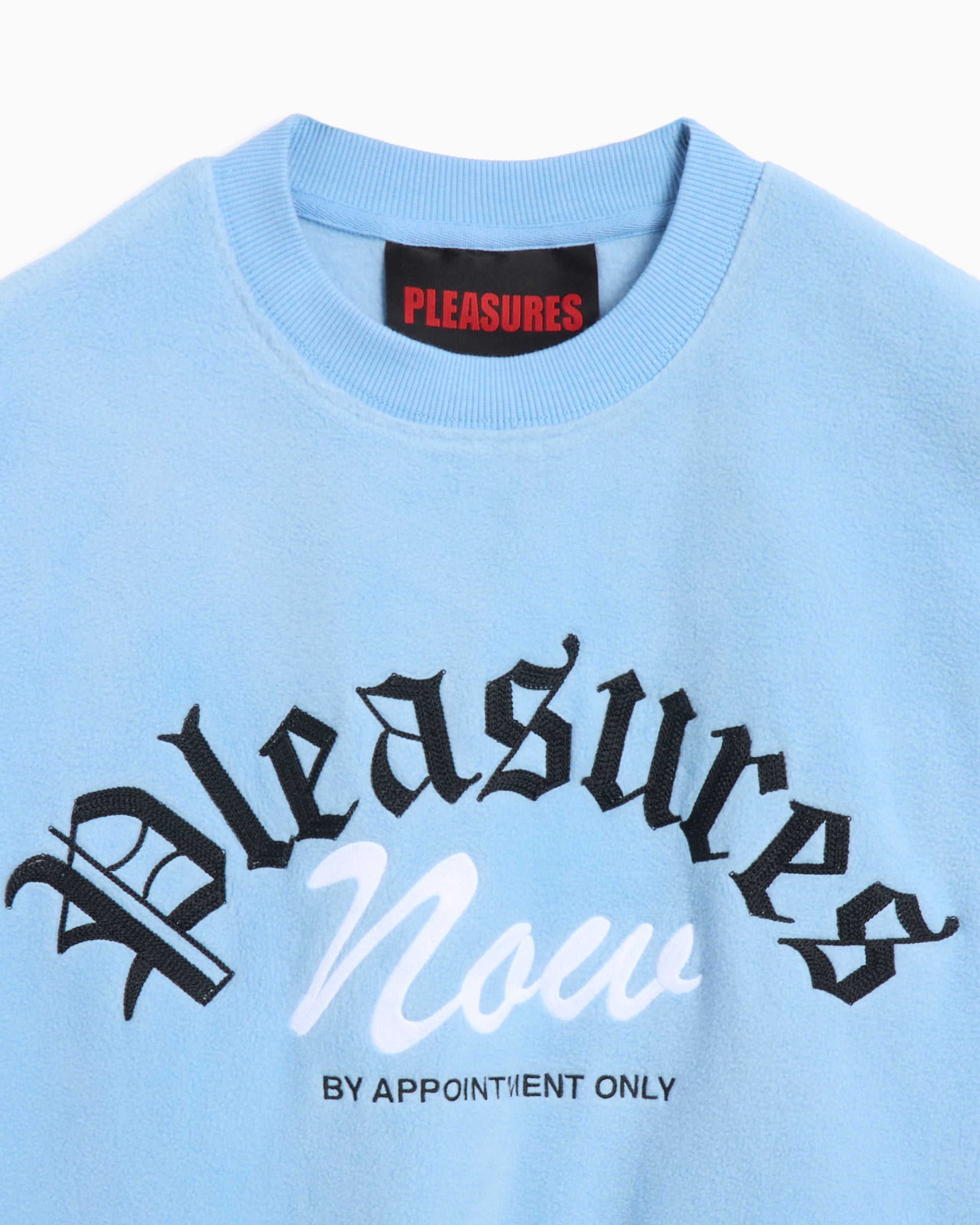 Sweatshirts Pleasures Appointment Fleece Men's Crewneck Sweatshirt Men's Sweatshirt - P24W019-SLATE