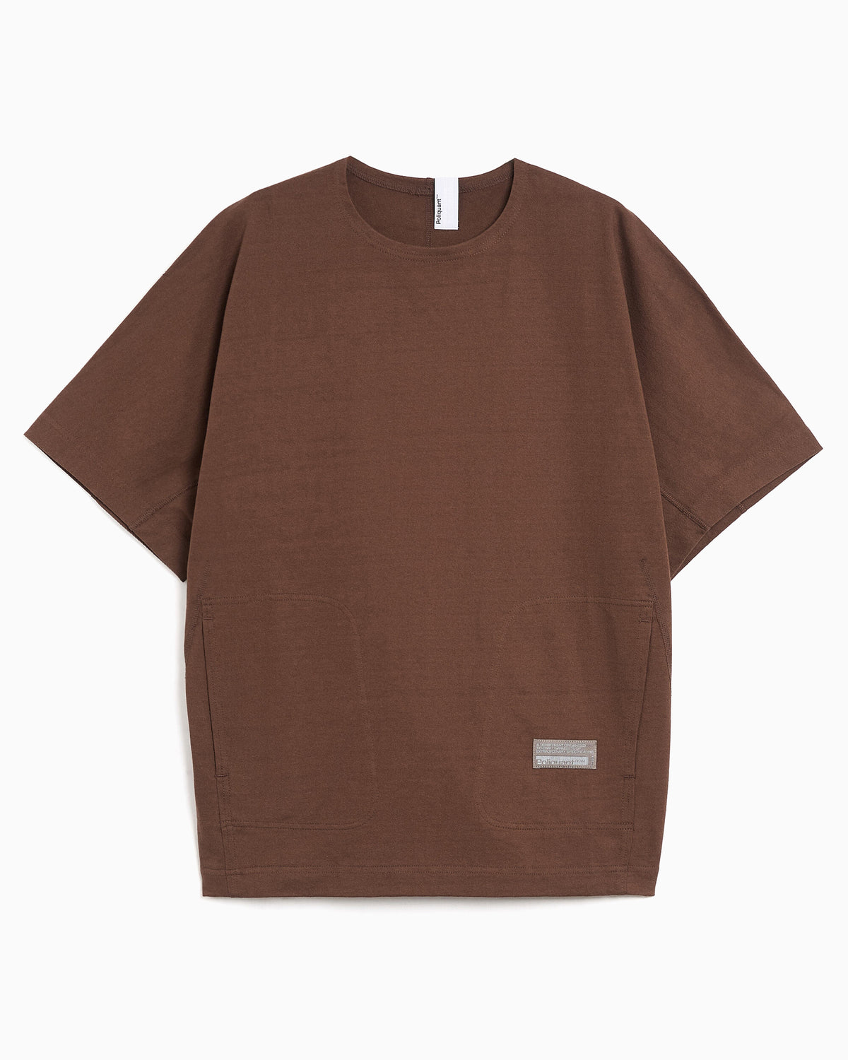 Sweatshirts Poliquant The Linked Single Part S/S Short Sleeve Relaxed Men's Sweatshirt - 2602001-BROWN