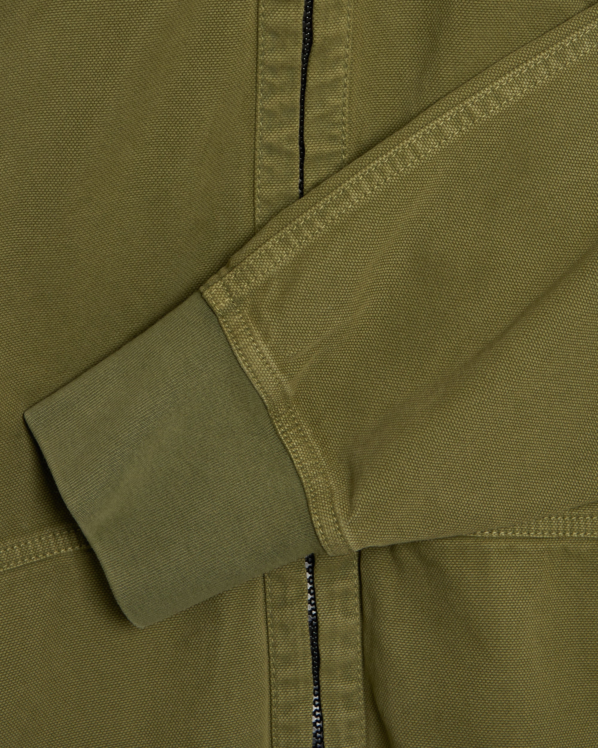 Sweatshirts Stone Island Panama Cotton "Old" Effect Oversize Men's Zip-Up Sweatshirt - L1S156100068-V015G