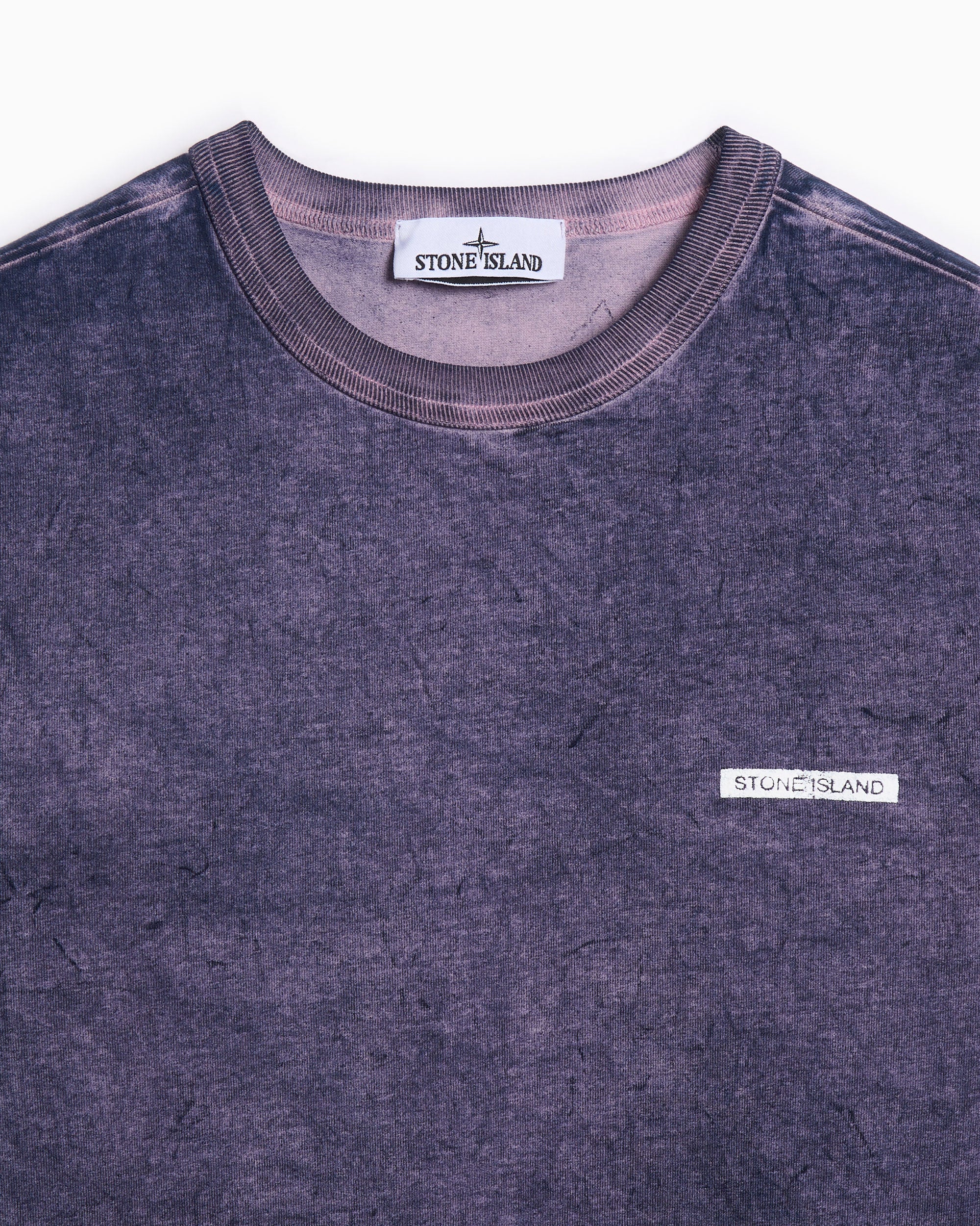 Sweatshirts Stone Island "Velo" Effect Logo Men's Sweatshirt - K2S156100024S0165-V0026