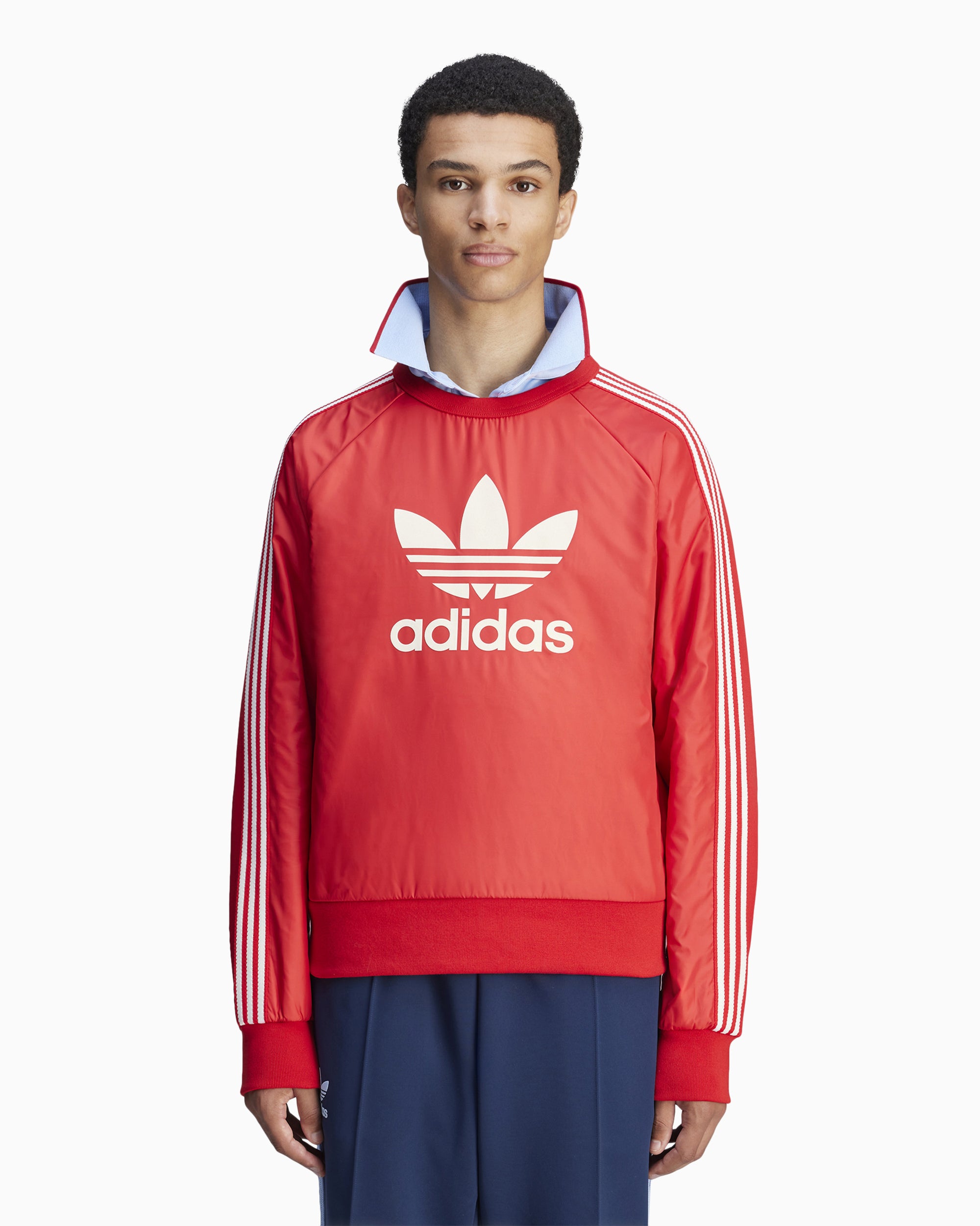 Sweatshirts X Wales Bonner adidas Originals x Wales Bonner Men's Nylon Sweatshirt Men's Sweatshirt - JE5994