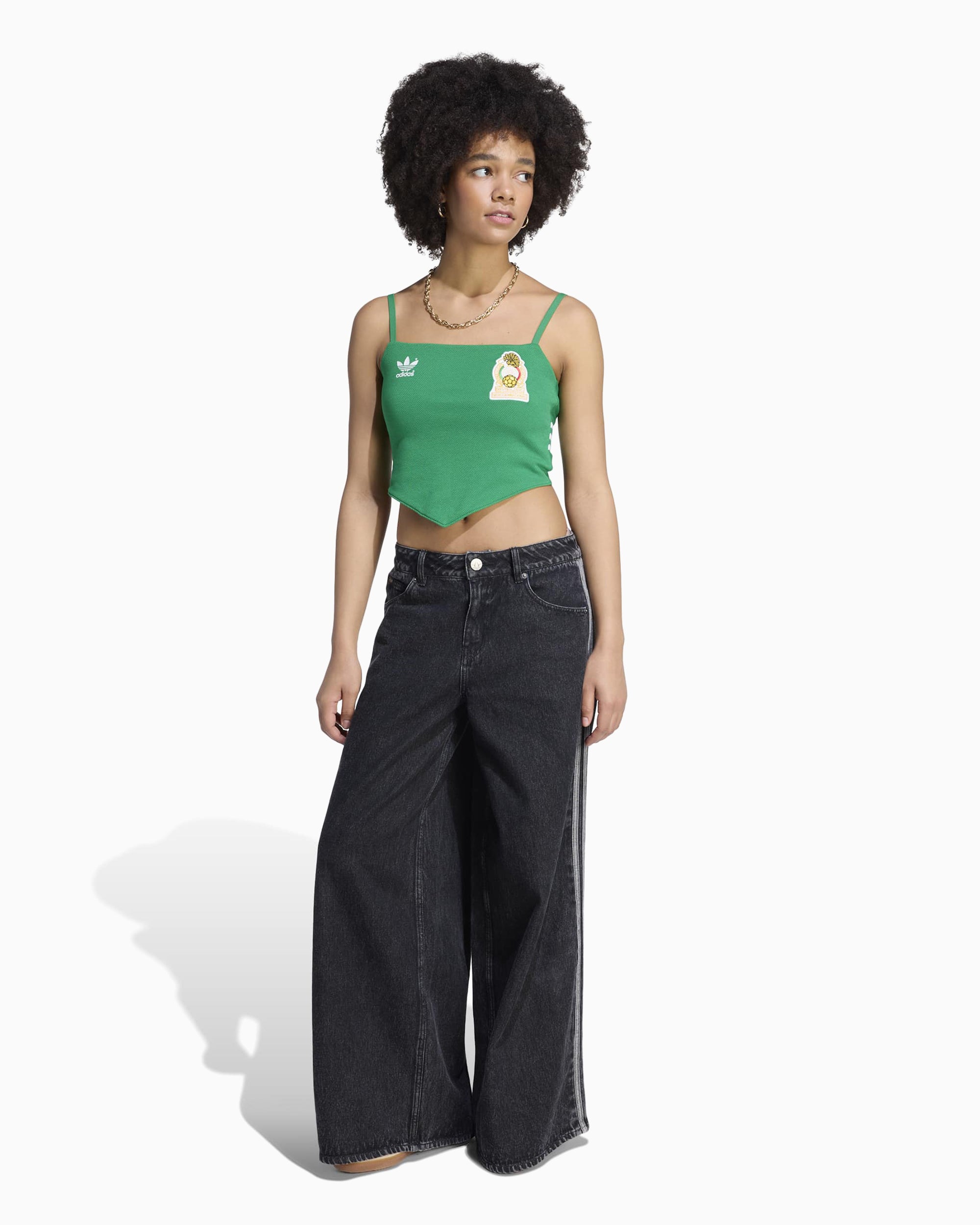 T-Shirts adidas Originals Mexico Reconstructed Crop Women's T-Shirt - KE2300