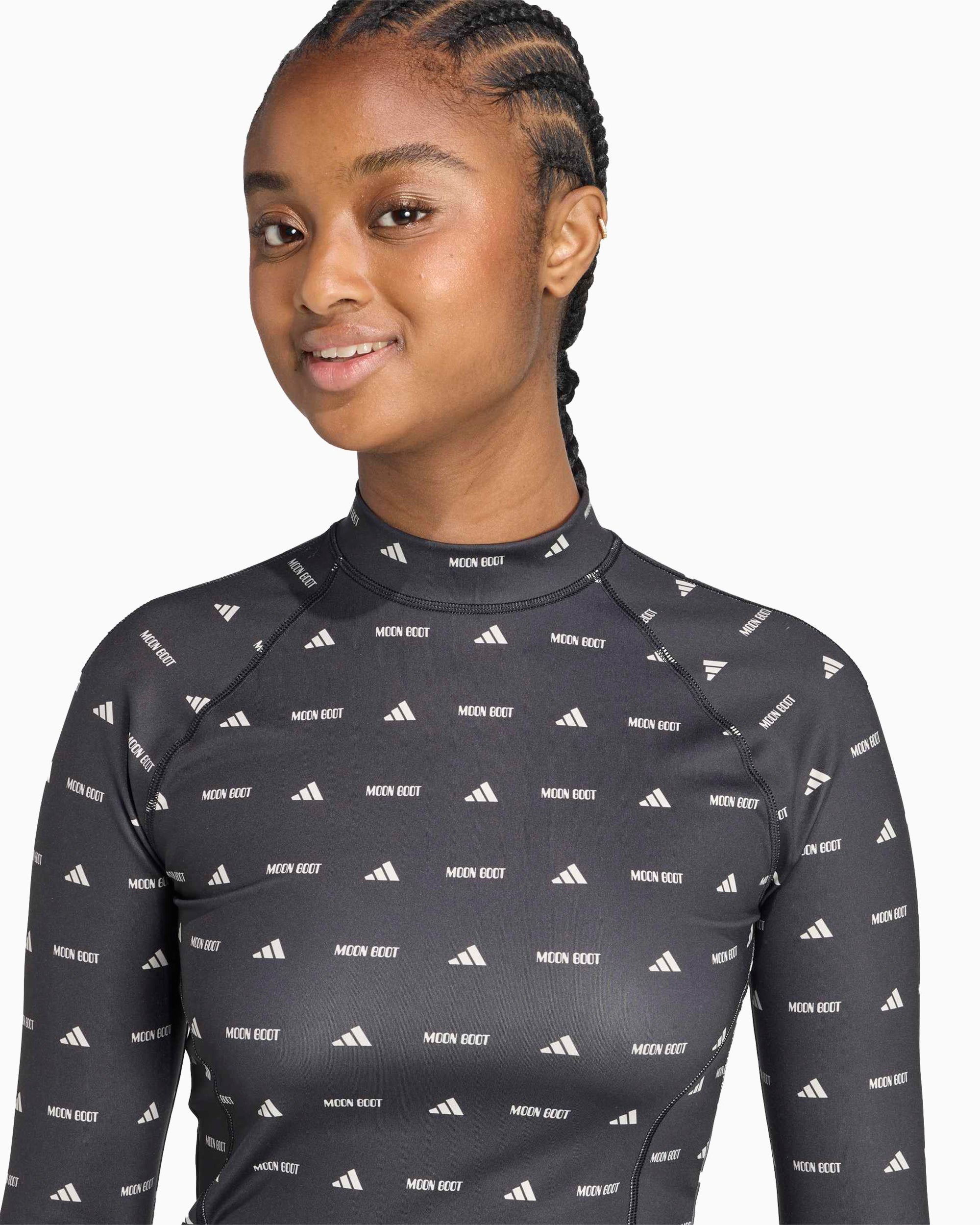 T-Shirts adidas Originals x Moon Boot Logo Long-Sleeved Slim Women's T-Shirt - JM6507