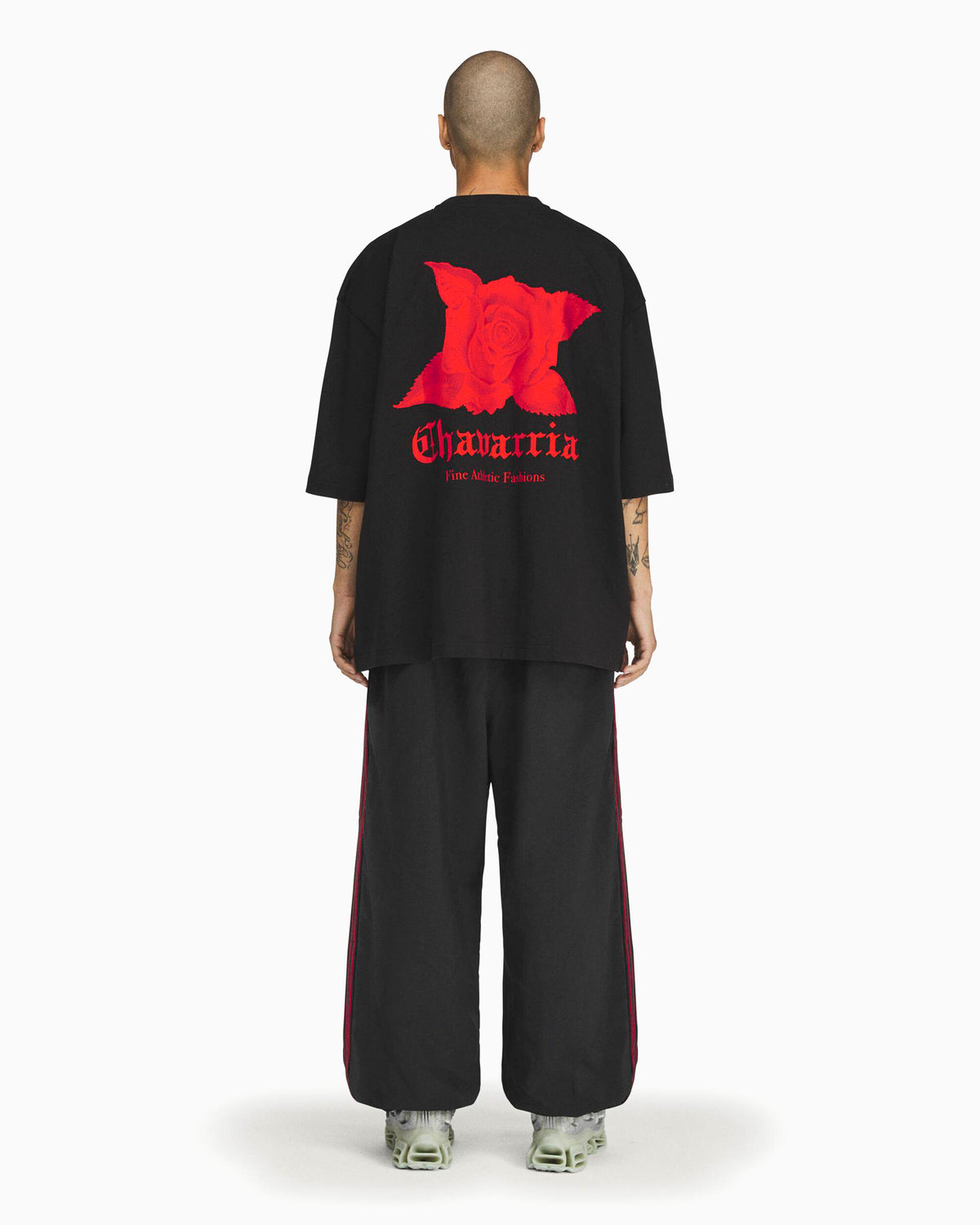 T-Shirts adidas Originals x Willy Chavarria "Rose" Graphic Oversize Men's T-Shirt - KZ3115