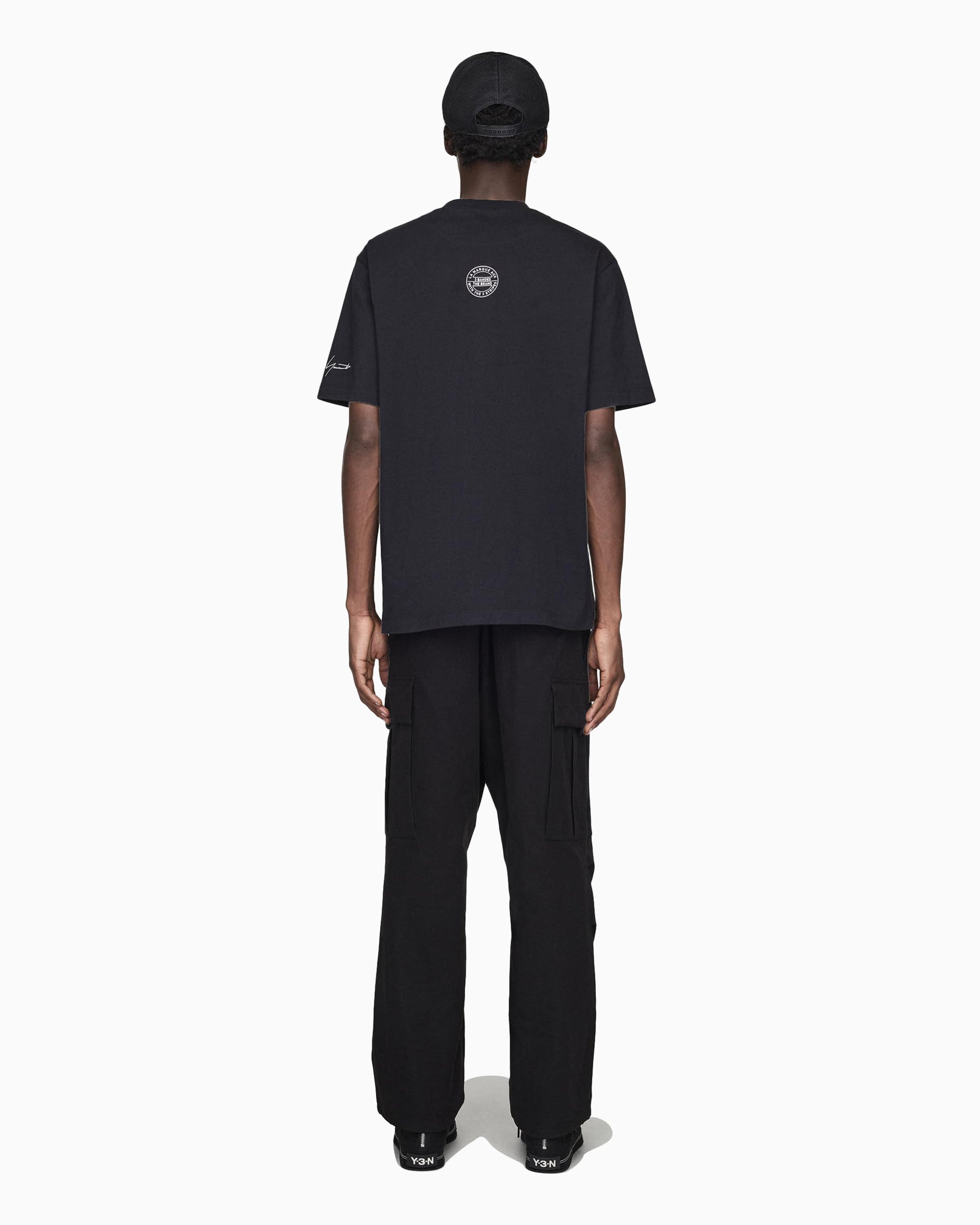 T-Shirts adidas Y-3 x Neighborhood Logo LS Logo Relaxed Men's T-Shirt - JW6999