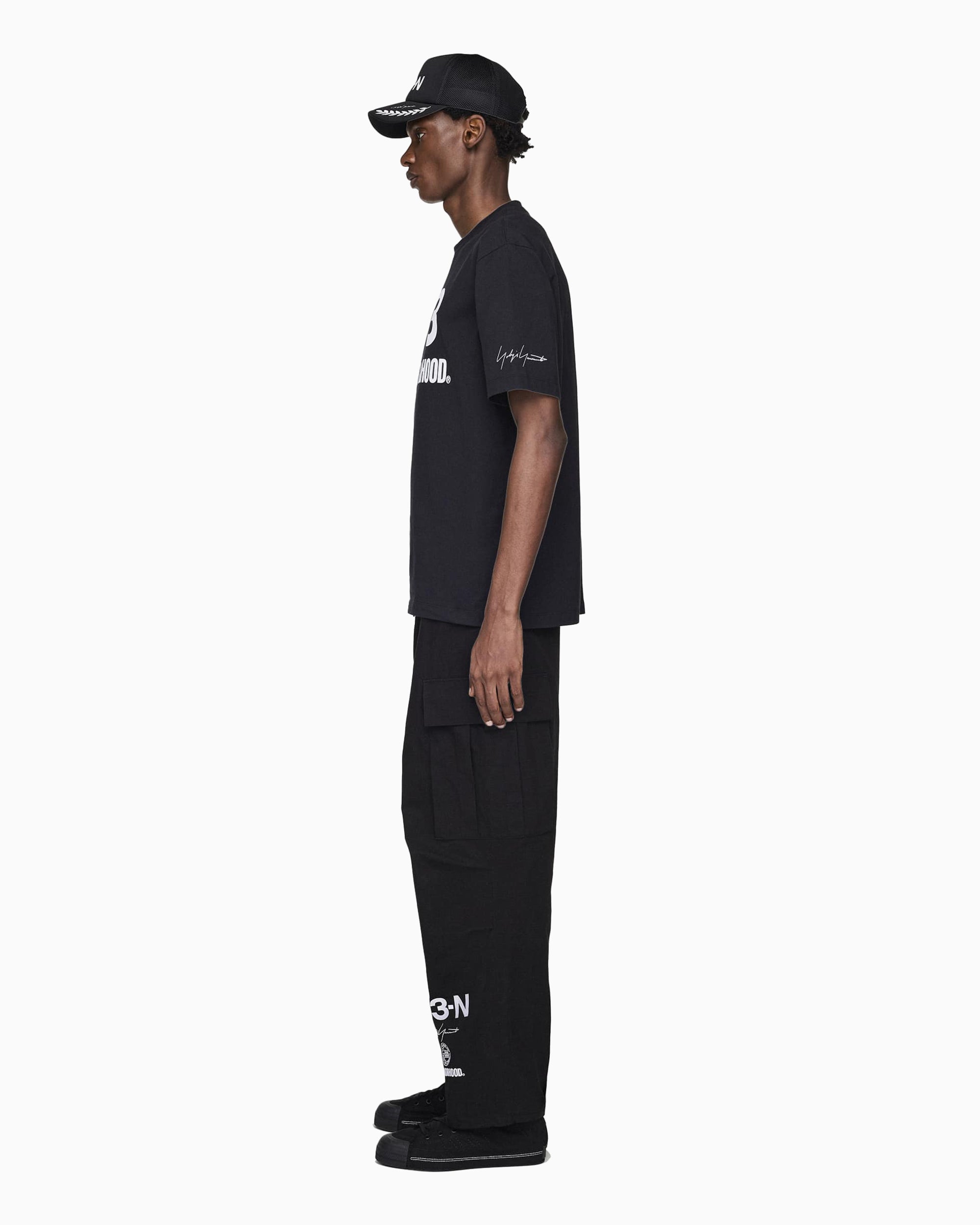 T-Shirts adidas Y-3 x Neighborhood Logo LS Logo Relaxed Men's T-Shirt - JW6999