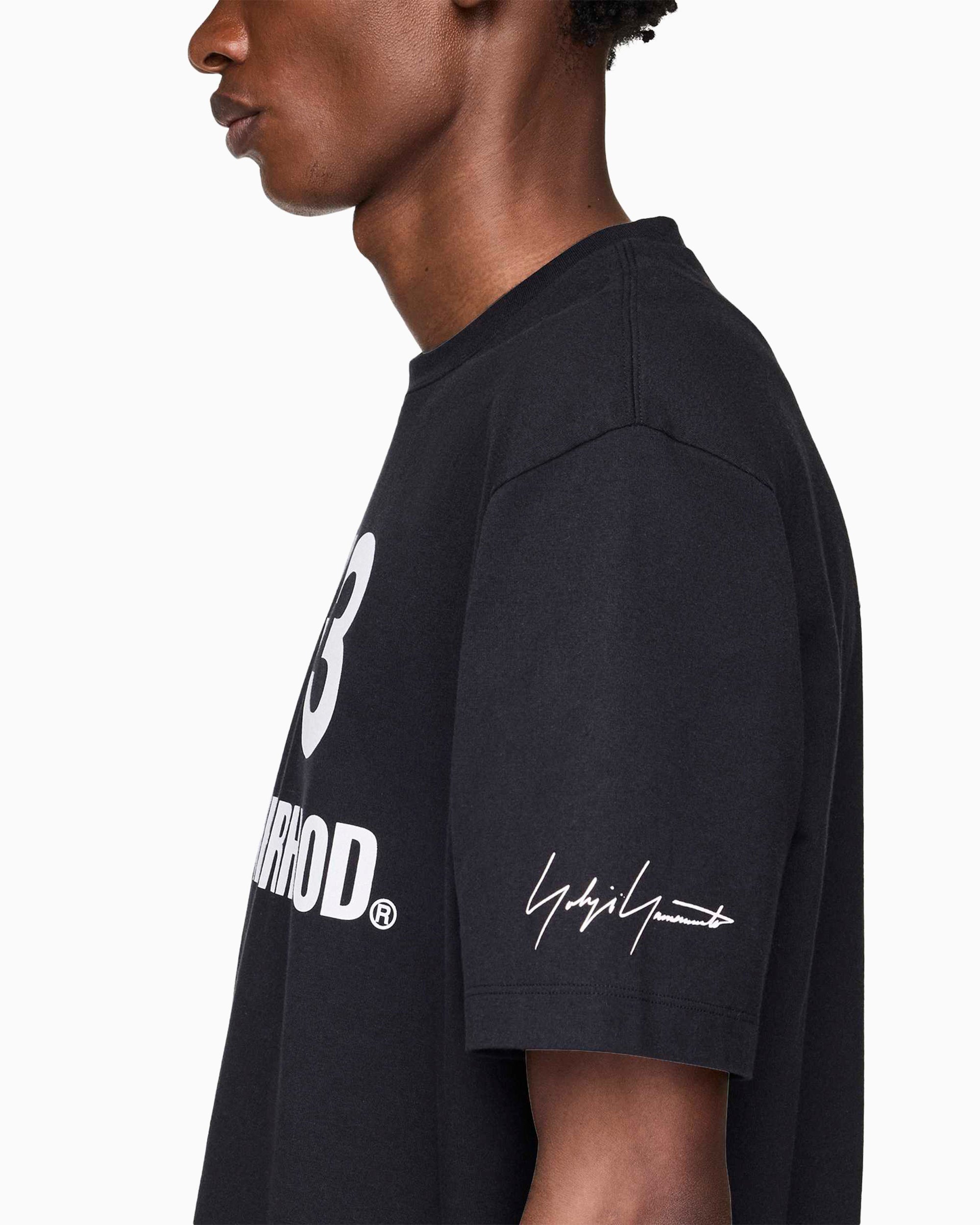 T-Shirts adidas Y-3 x Neighborhood Logo LS Logo Relaxed Men's T-Shirt - JW6999