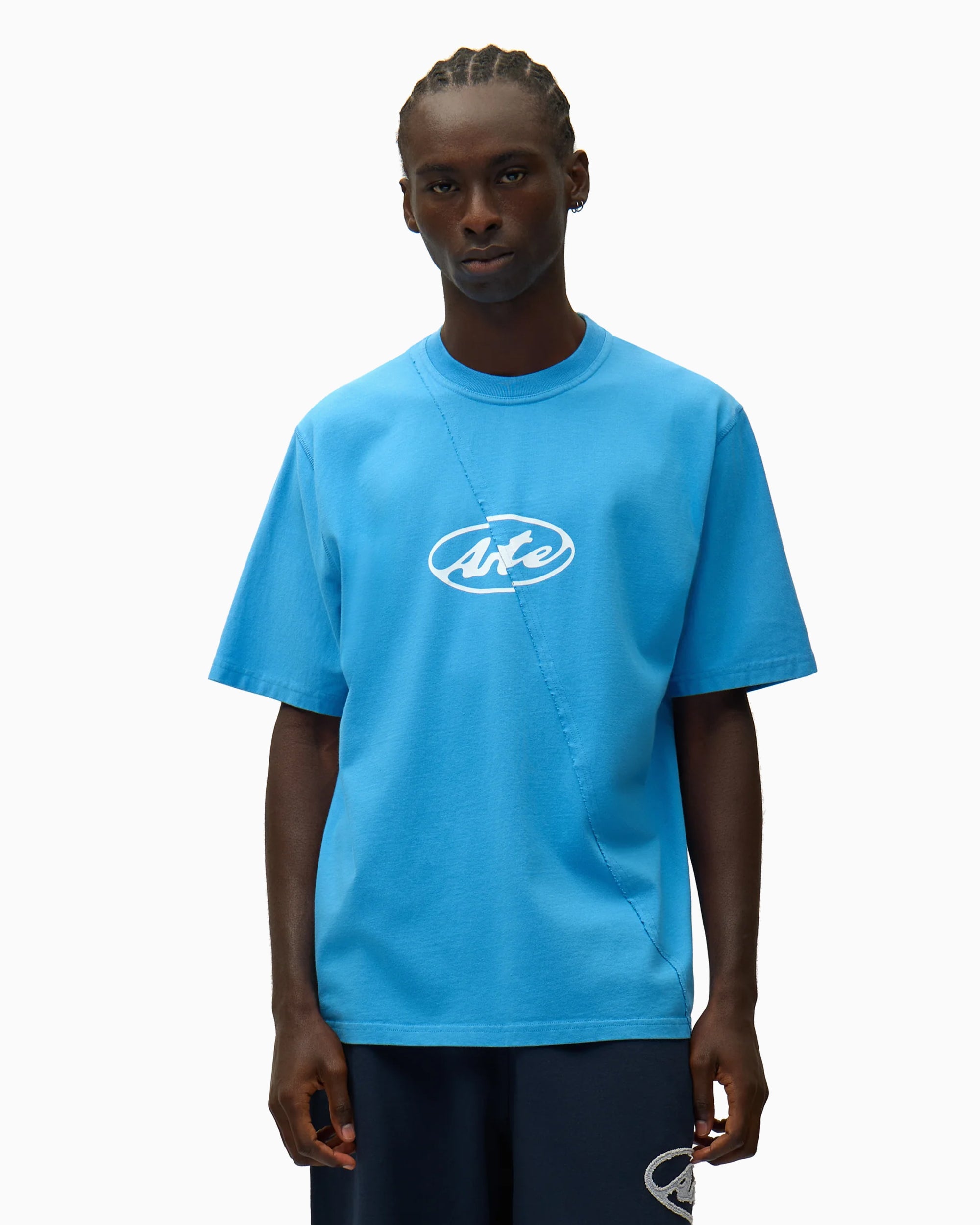 T-Shirts Arte Antwerp Circle Logo Relaxed Men's T-Shirt - SS26-107T-Blue
