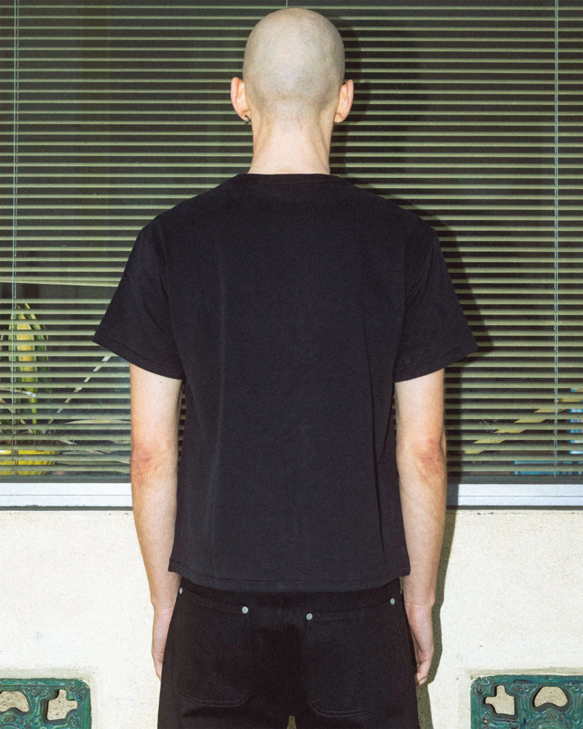 T-Shirts Brain Dead Easy Embroidered Crop Men's T-Shirt - BDS25T00004780BK01