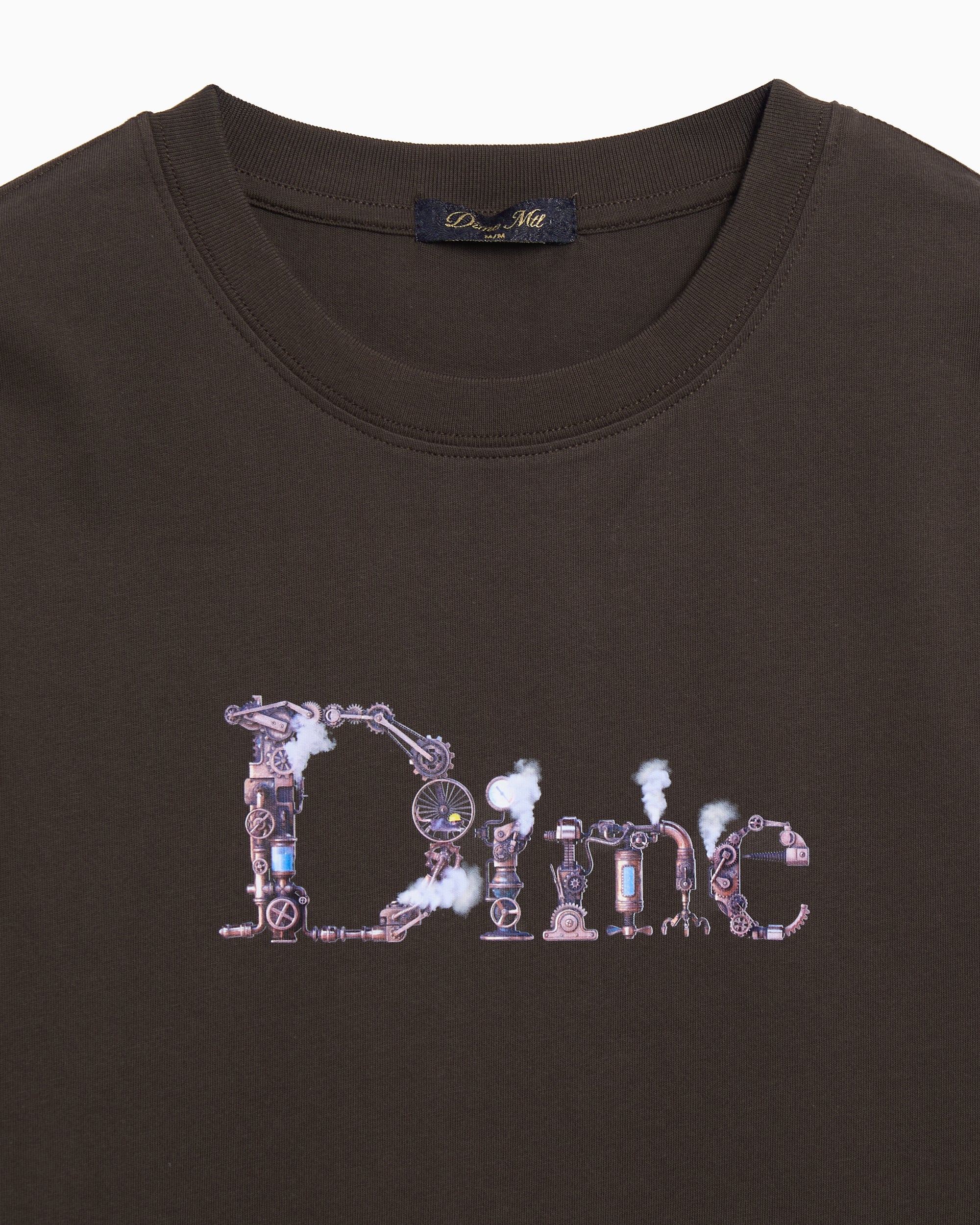 T-Shirts Dime MTL Classic Steampunk Logo Relaxed Men's T-Shirt - DIMESP2551BLK