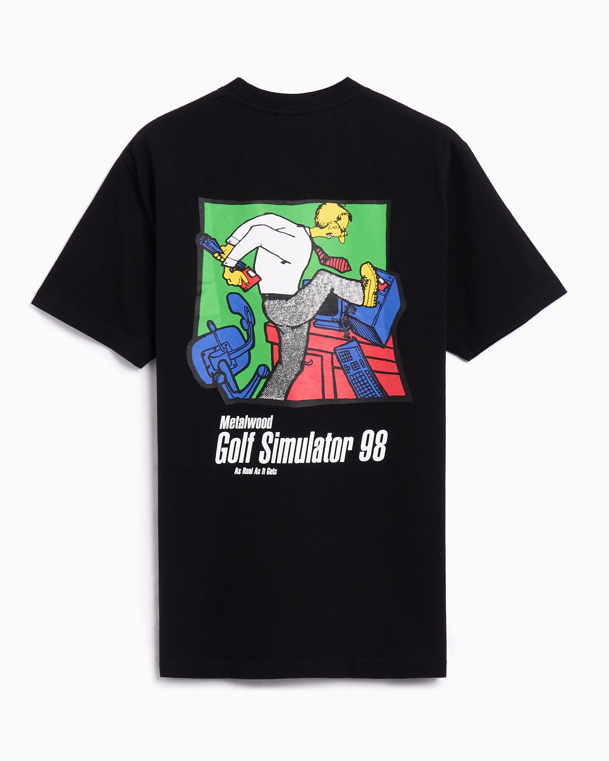 T-Shirts Metalwood Simulator 98 Graphic Men's T-Shirt - MWS25-03-11-BLK