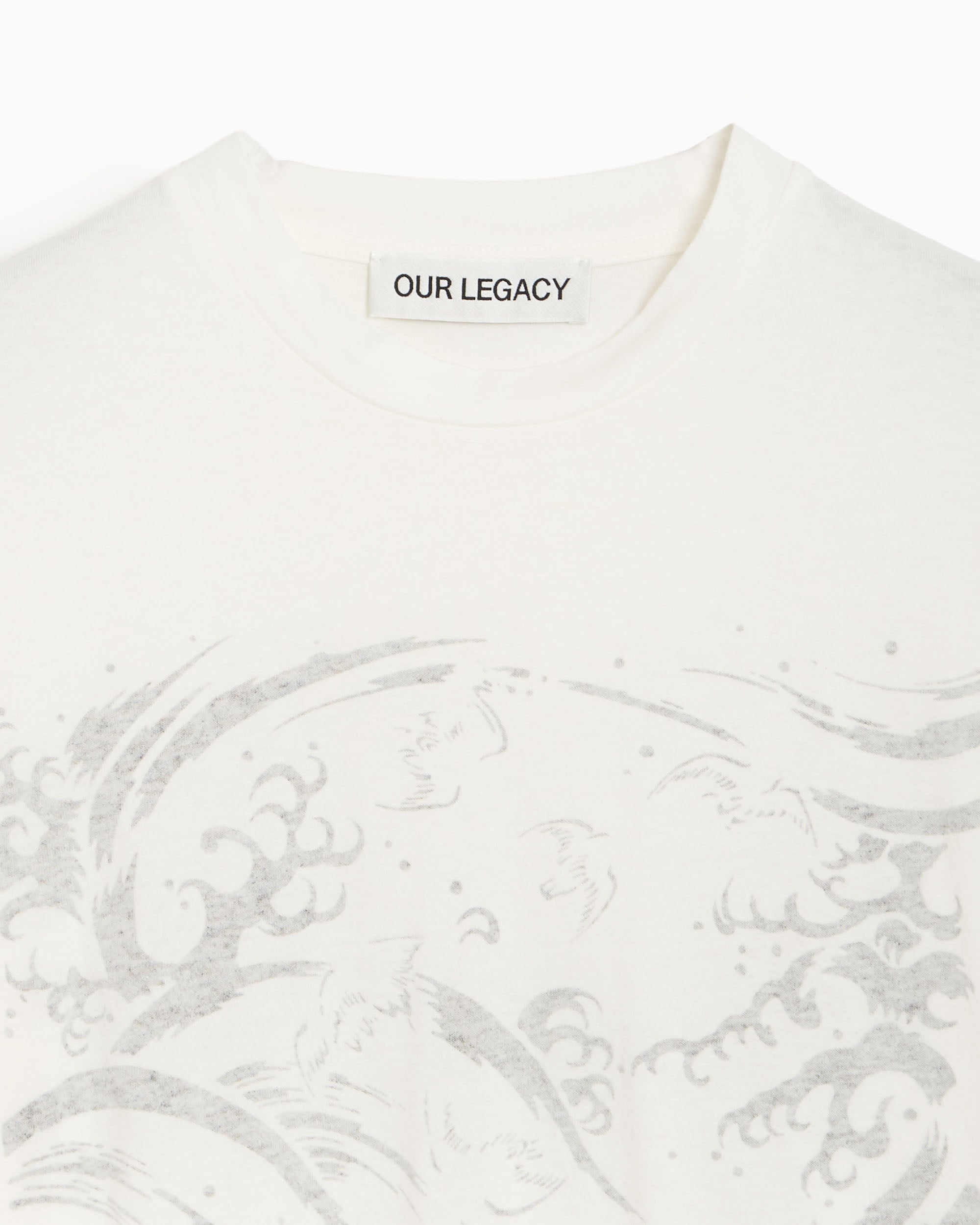 T-Shirts Our Legacy Fleeting Breeze Graphic Long-Sleeved Relaxed Men's T-Shirt - M4256BPP