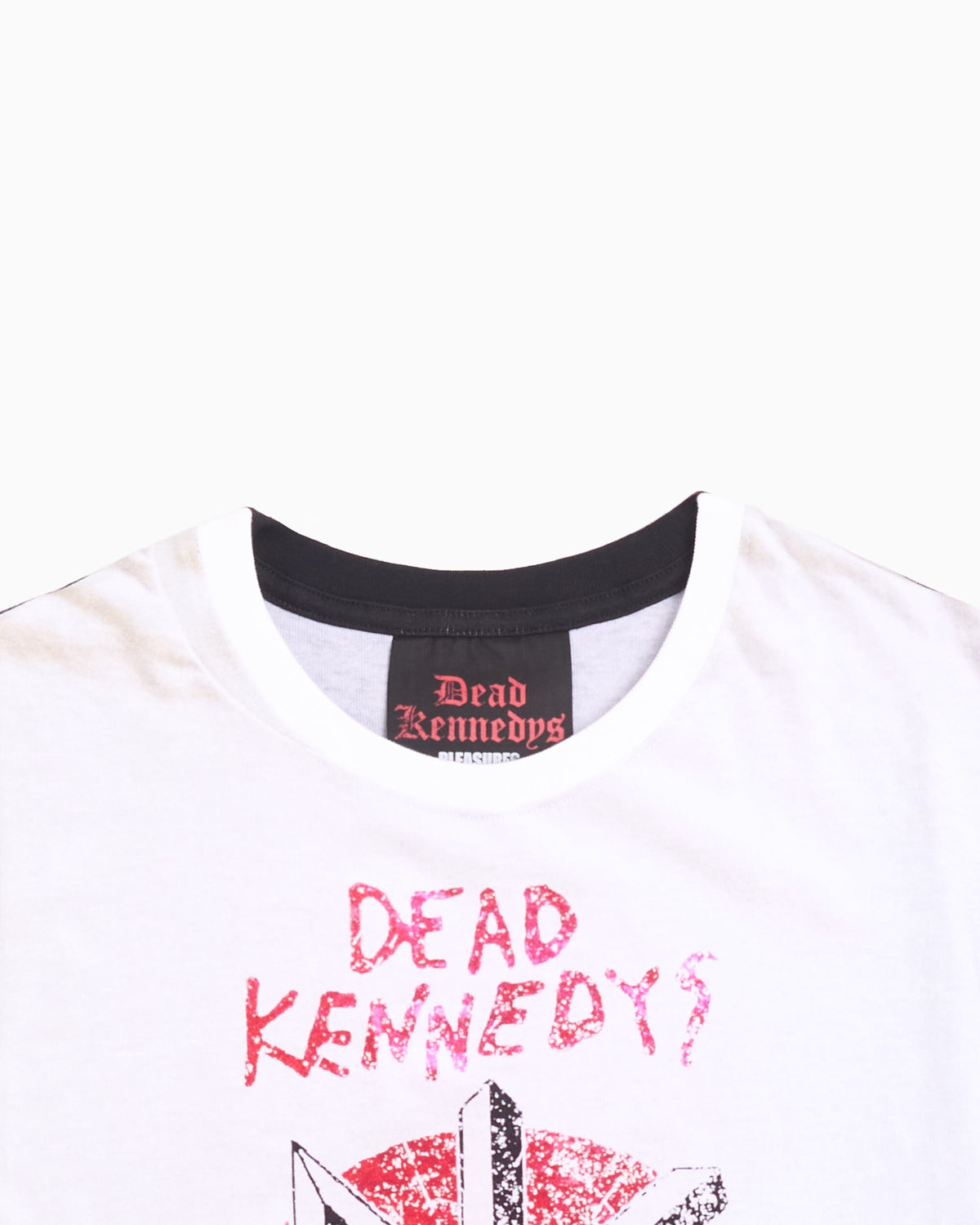 T-Shirts Pleasures x Dead Kennedys NPFO Graphic Crop Men's T-Shirt - P26FDK006-WHITE