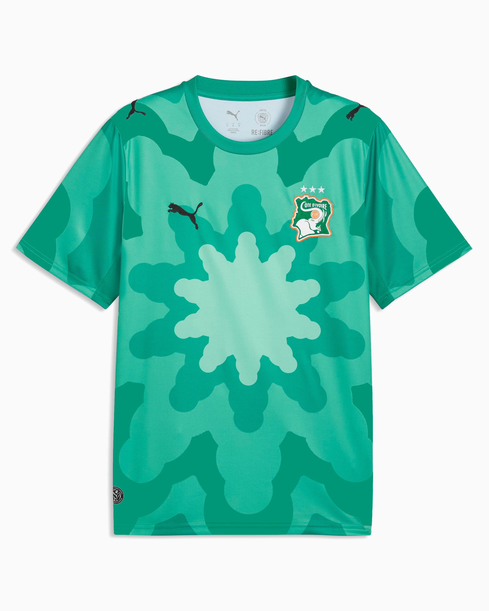 T-Shirts Puma x Salehe Bembury x Ivory Coast Goalkeepers Logo Men's Jersey T-Shirt - 787111-89