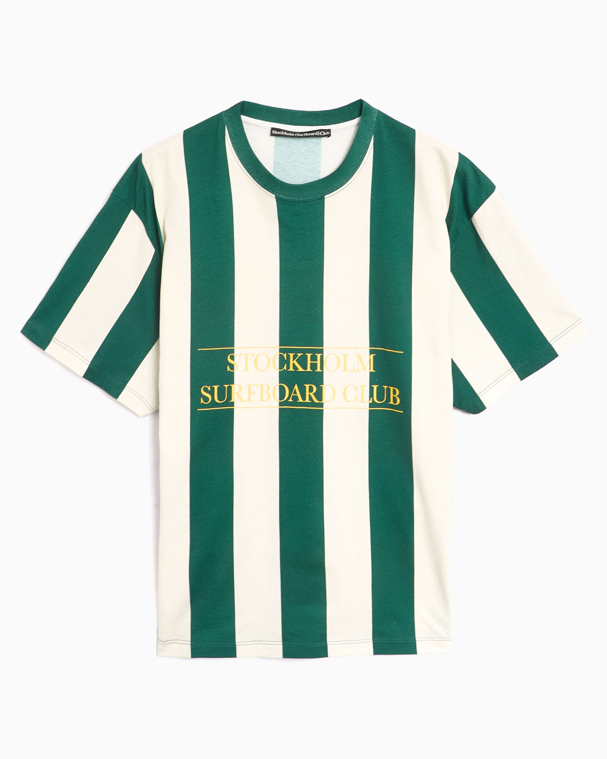 T-Shirts Stockholm (Surfboard) Club Box Stripe Men's T-Shirt​ Men's T-Shirt - U1000181-Green White