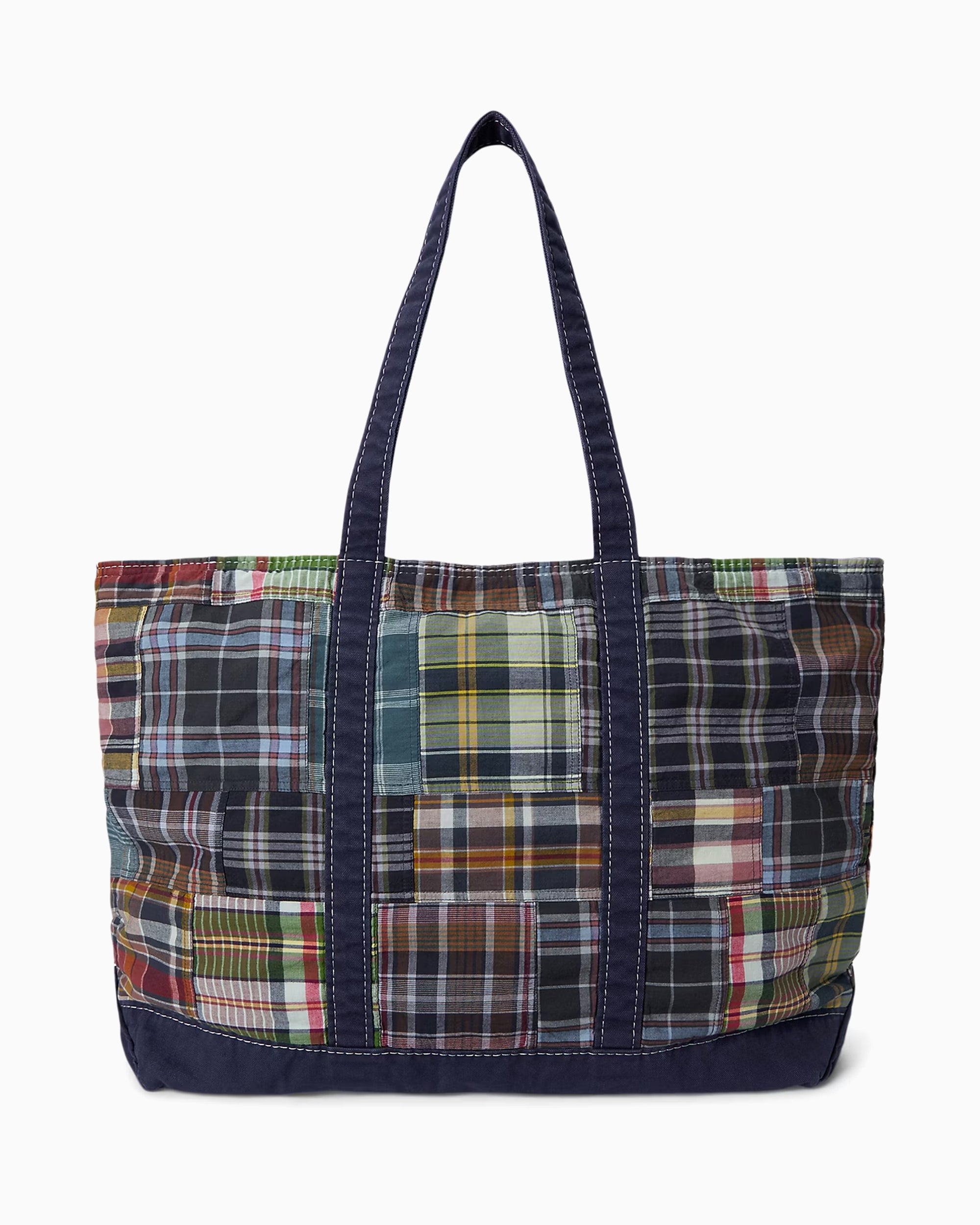 Tote Bags Polo Ralph Lauren Madras Patchwork Unisex Tote Bag - 405P08088001