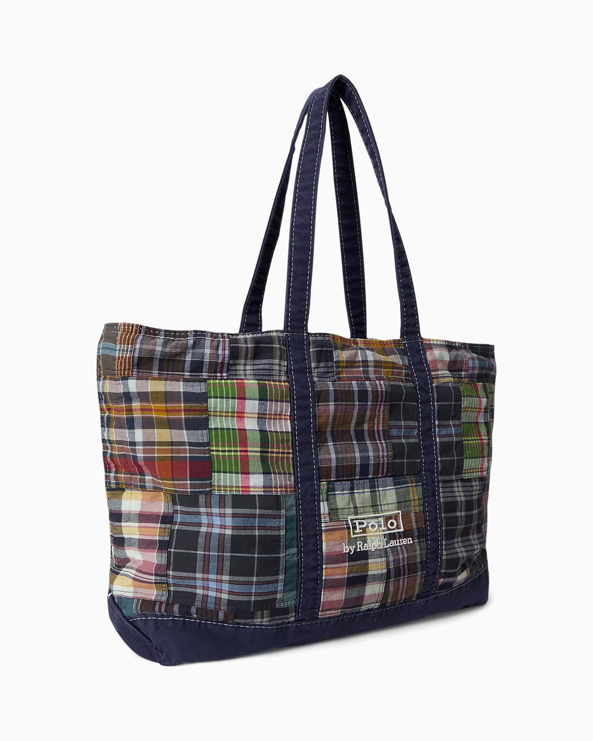 Tote Bags Polo Ralph Lauren Madras Patchwork Unisex Tote Bag - 405P08088001
